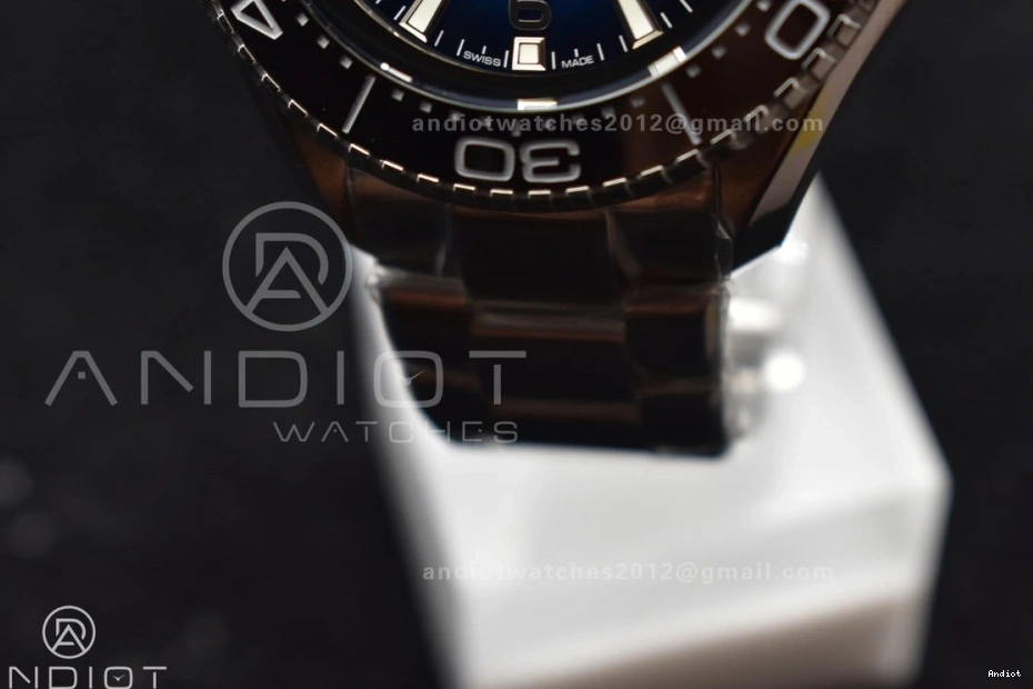 1:1 Black Edition SS TF Seamaster on A2824 Ceramic Blue Bezel Bracelet Best Dial Deep 6000M SS Ultra 0103